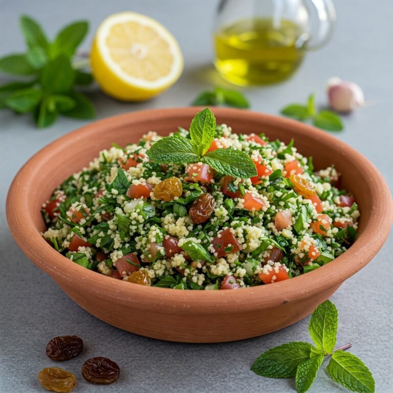 Un Viaje de Sabores Frescos: Tabulé Marroquí para Celebrar