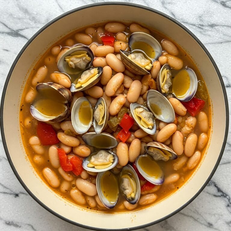 Alubias Blancas con Almejas: una Receta Casera Llena de sabor a Tierra y Mar