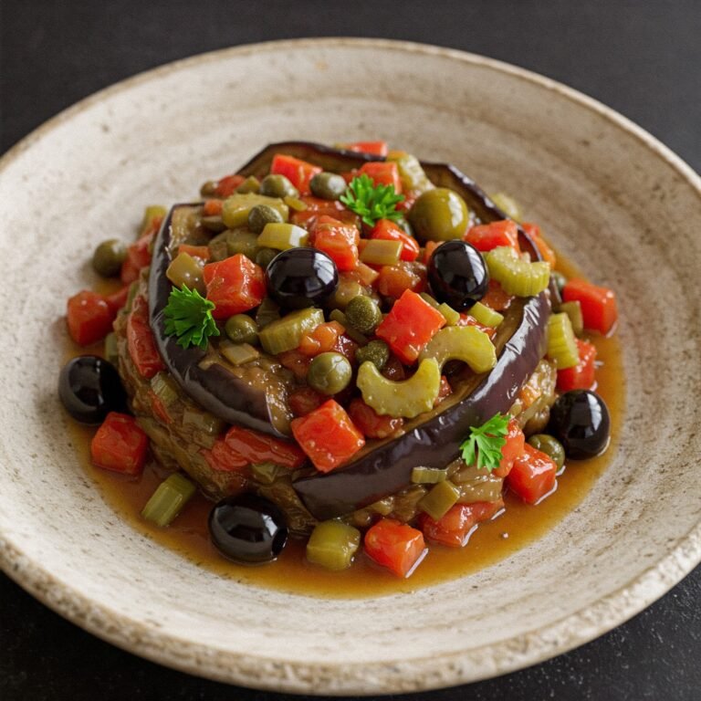 Caponata Siciliana: Un Tesoro Agrídulce del Mediterráneo