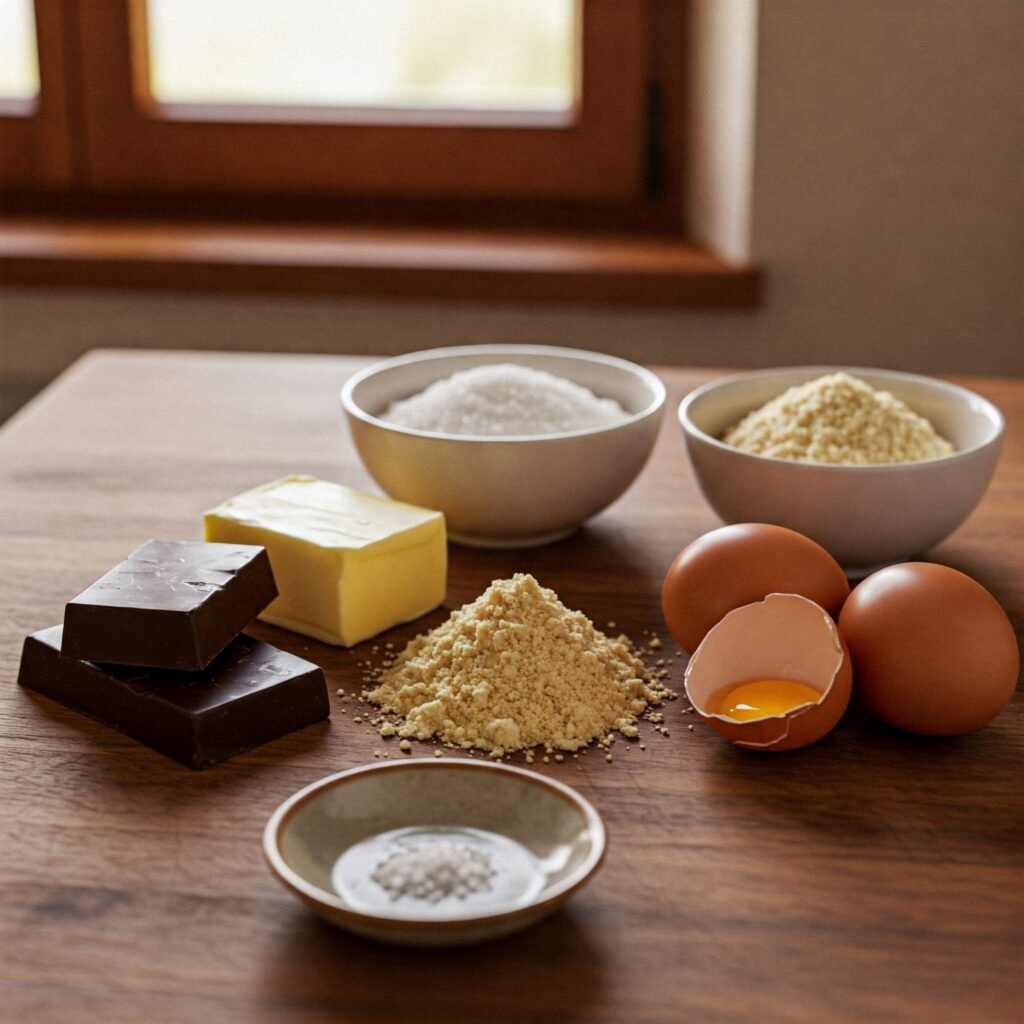 Ingredientes de la Torta Caprese