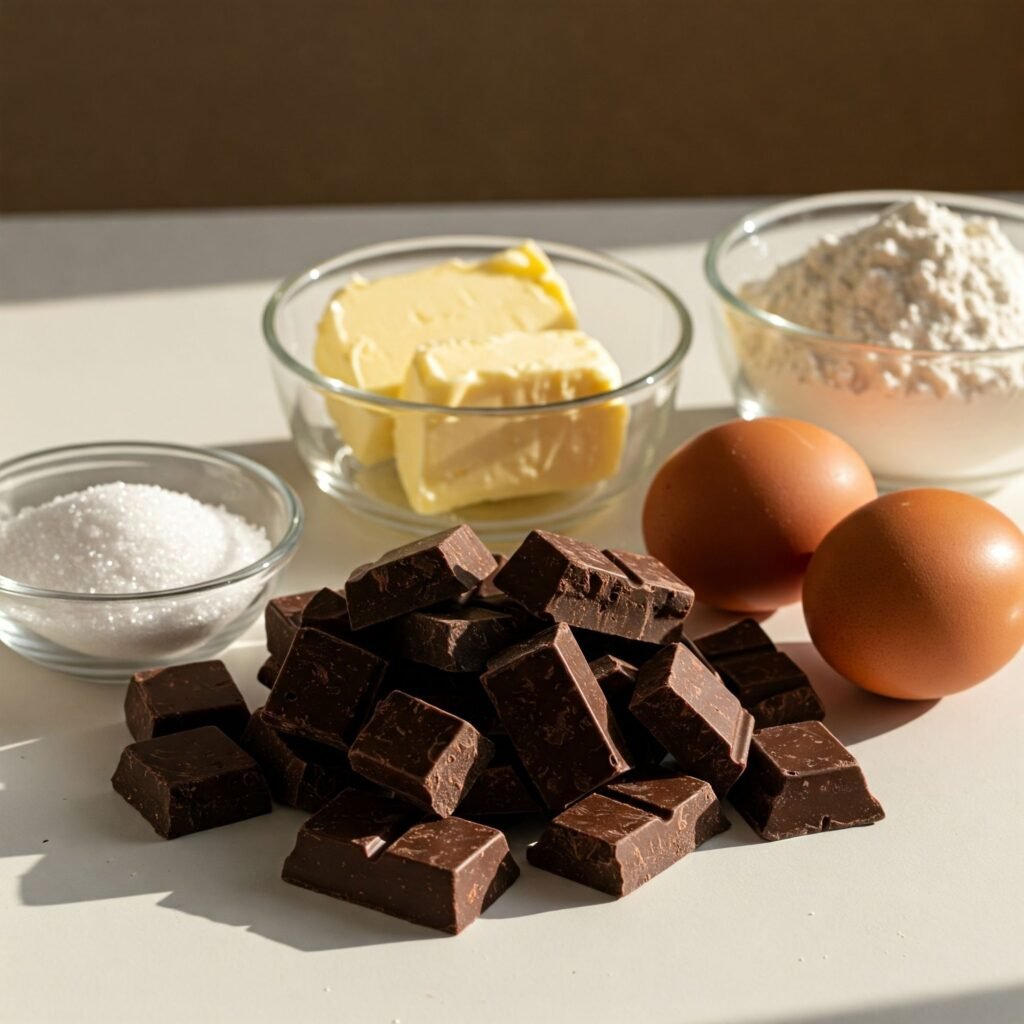 Ingredientes de la Torta Tenerina